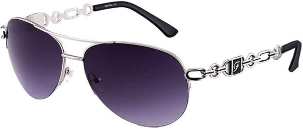 FONHCOO Aviator Sunglasses for Men & Women - Stylish Metal Frame UV400 Mirrored Eyewear