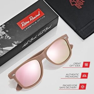 Retro Rewind Polarized Sunglasses for Men & Women - Classic UV Protection Shades for Timeless Style